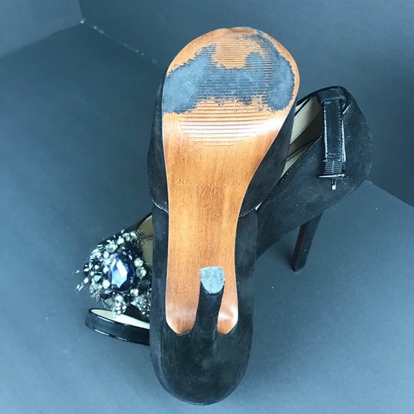 Vintage Enzo Angiolini Open Toe Heels - Picture 6 of 8